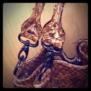 Big Buddha Croc Embossed Purse